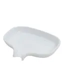 Flow tvålfat med avrinning 13,5 cm porslin vit