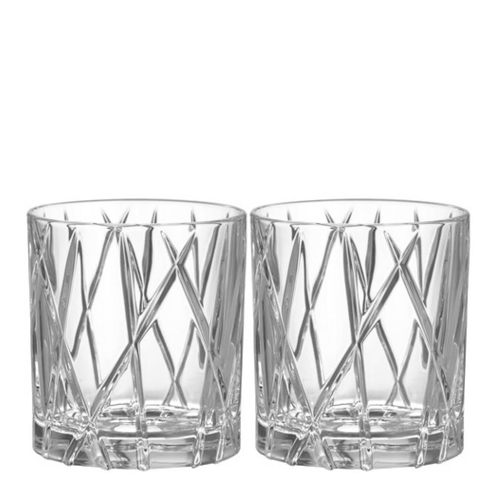 Orrefors - City old fashioned Lasi 25 cl 2 kpl
