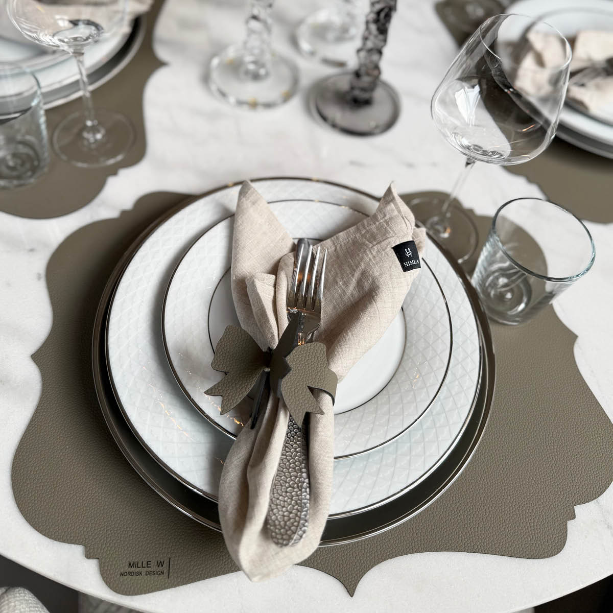 MiLLE W NORDISK DESIGN Vintage Pöytätabletti 44x35 cm Harmaa