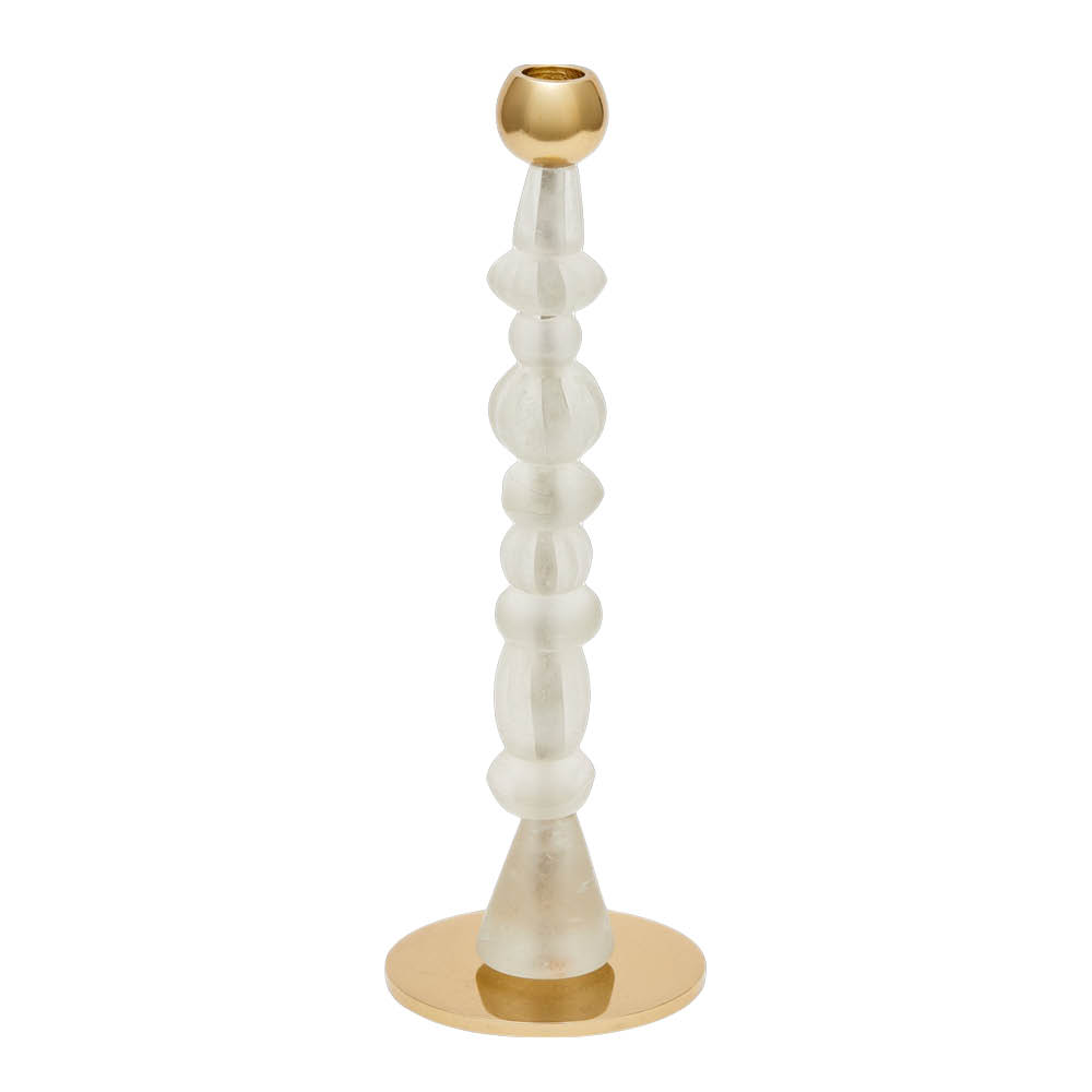 Pols Potten Beads ljusstake S 34 cm vit
