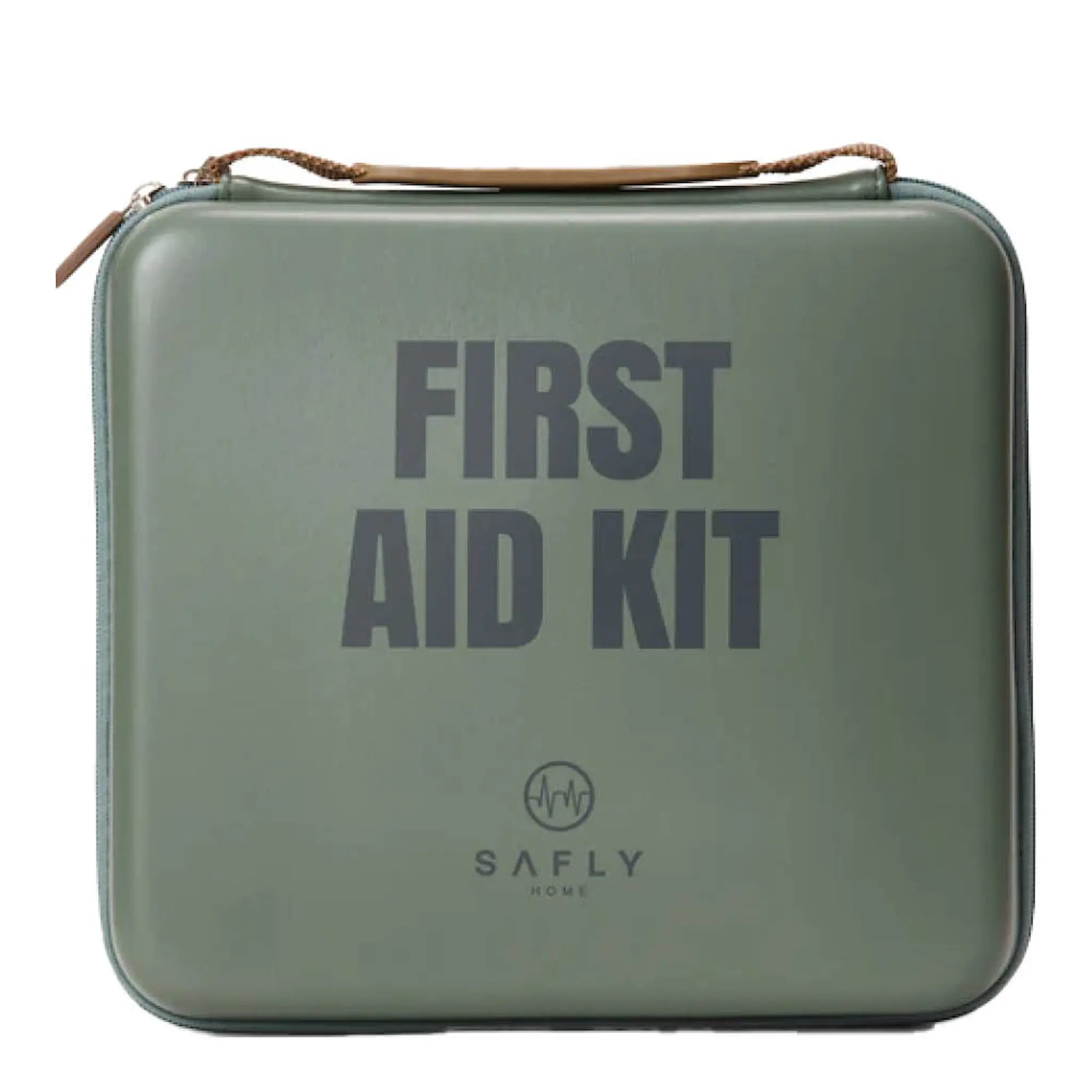 Safly Första hjälpen-låda stor 30x28x8,5 cm mossgrön