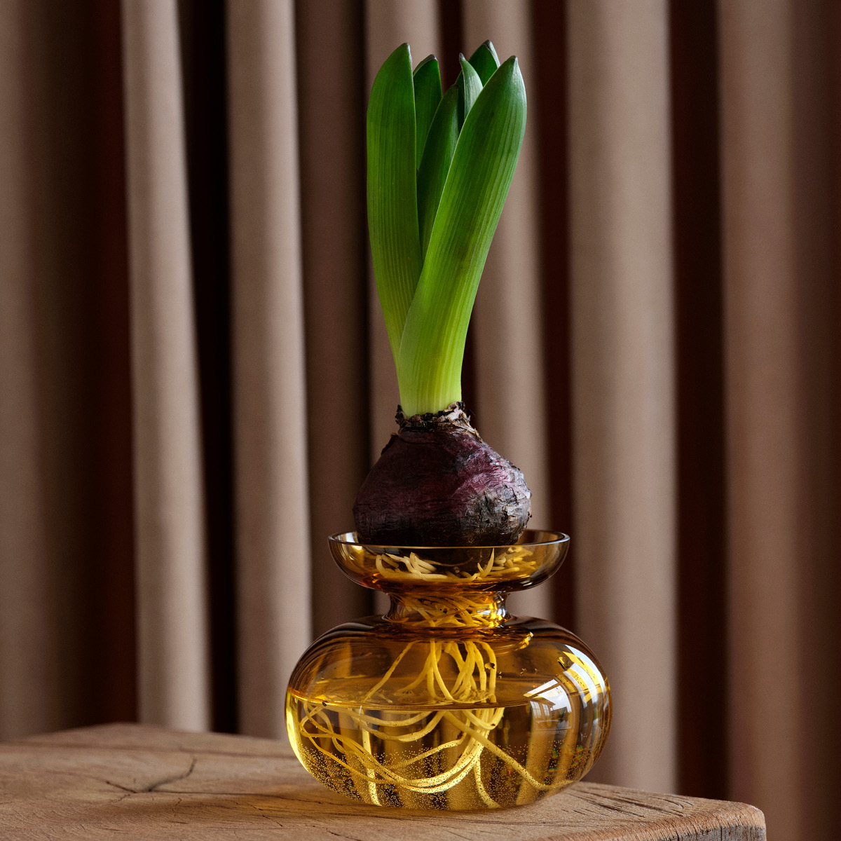 Zone Inu svibelvase 11x9 cm amber