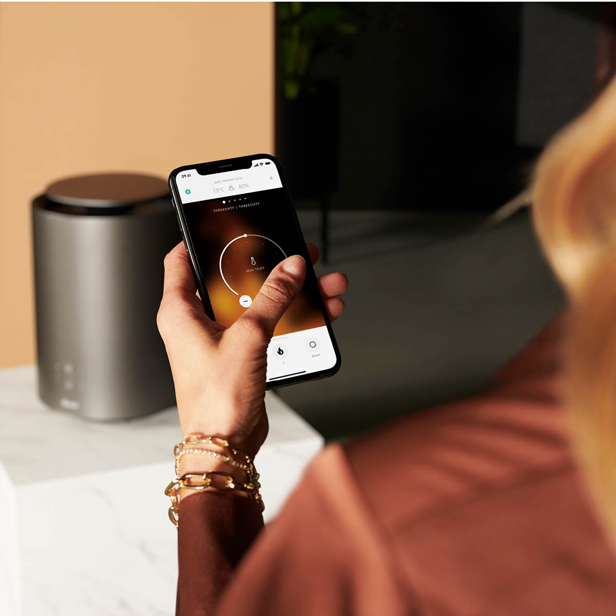 Duux Threesixty Smart 2 Lämpötuuletin 1800W Harmaa