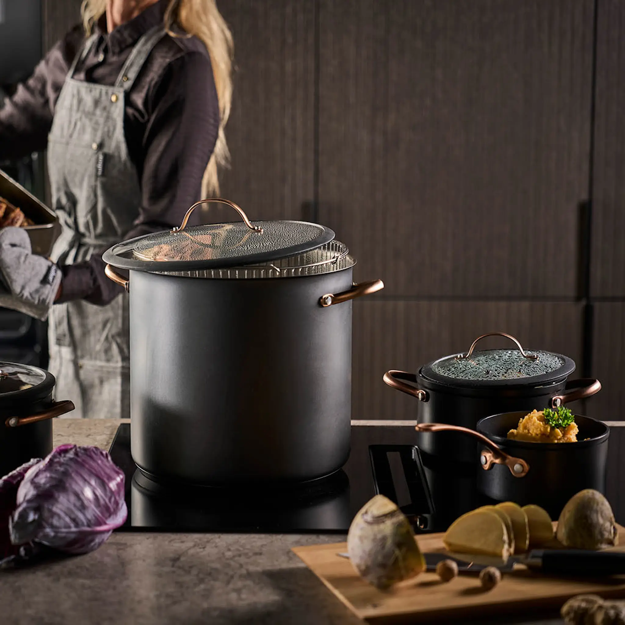 Modern House Black Copper Kattila 0,8 L