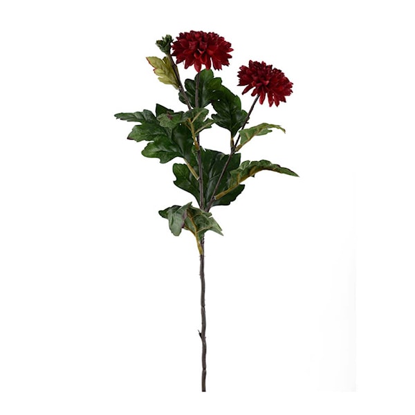 Krysantemum konstgjord snittblomma 53 cm vinröd