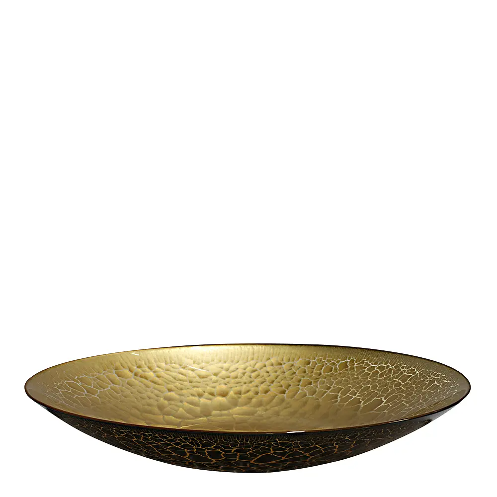 Croco fat 39 cm svart/gull