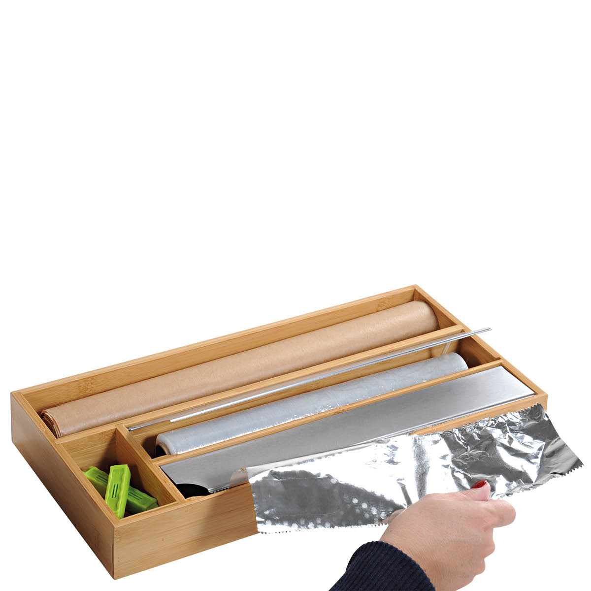 Kesper Foliedispenser 42x19x5,4 cm bambu