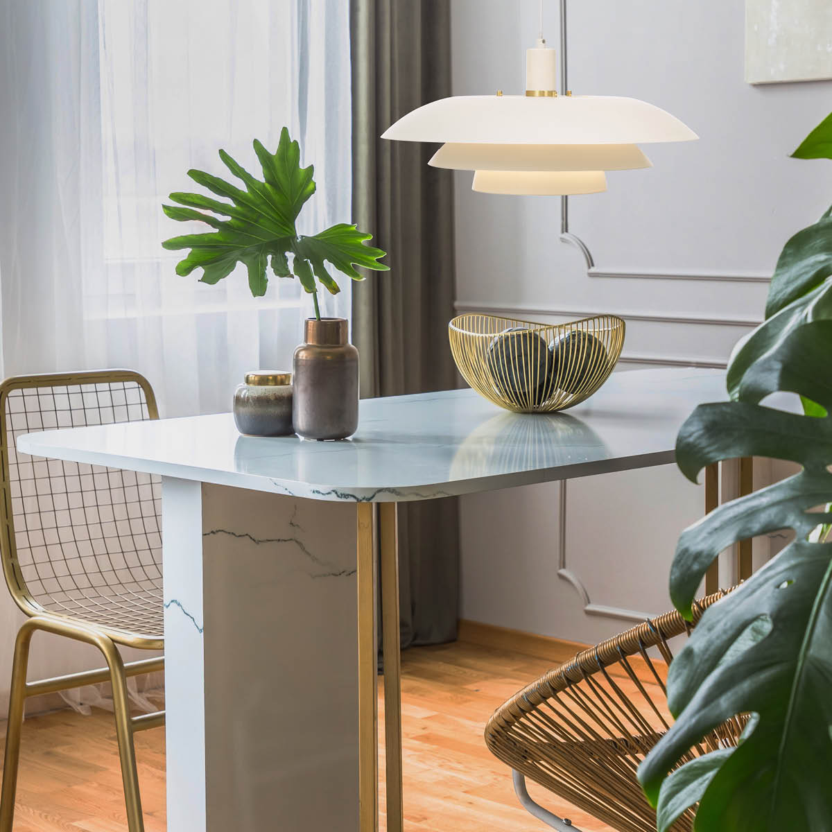Aneta Lighting Epsilon taklampe 45 cm hvit