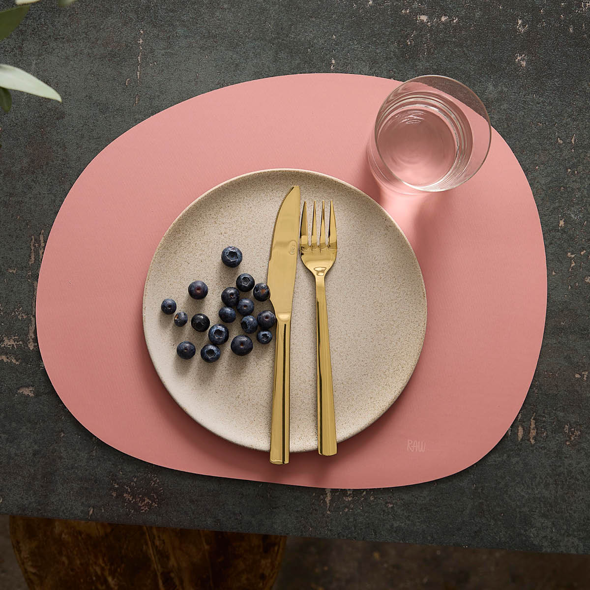 Aida RAW bordstablett silikon 41x33,5 cm Spice Rose