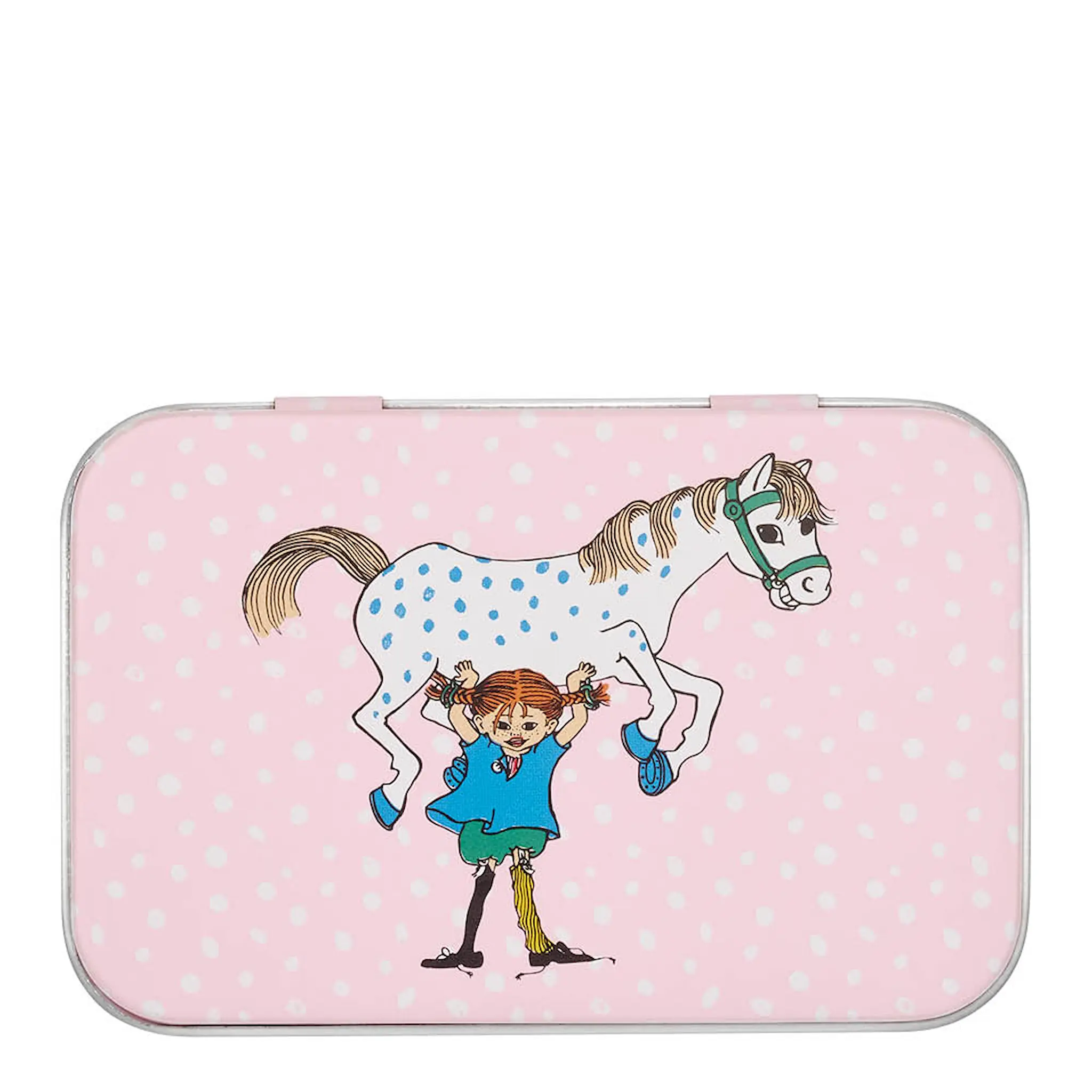 Muurla Pippi metallboks 10x6,5 cm Pippi & Lille Gubben
