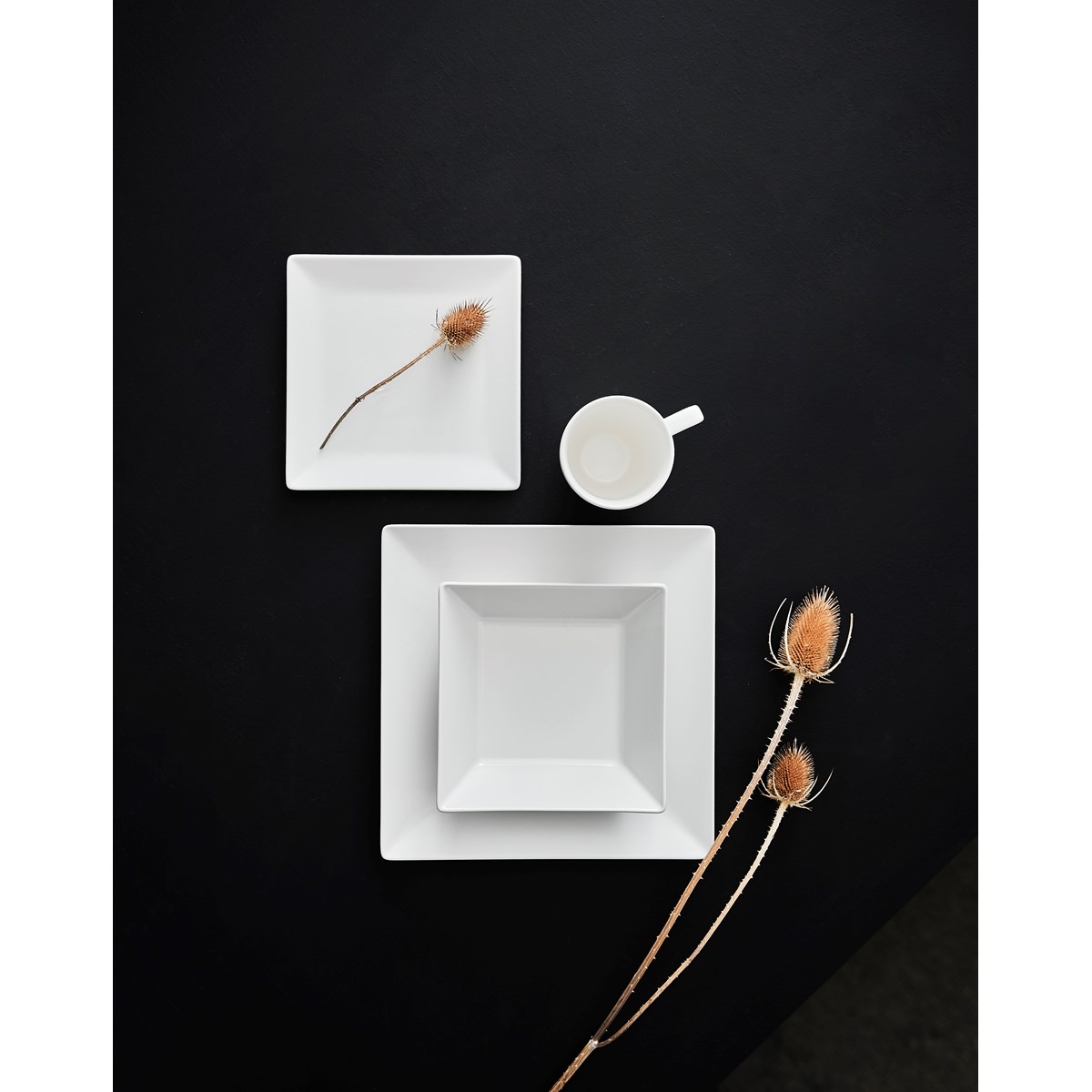 Aida Quadro Skål 17,5x17,5 cm Vit