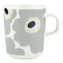 Vit, grå, sand, mörk blå