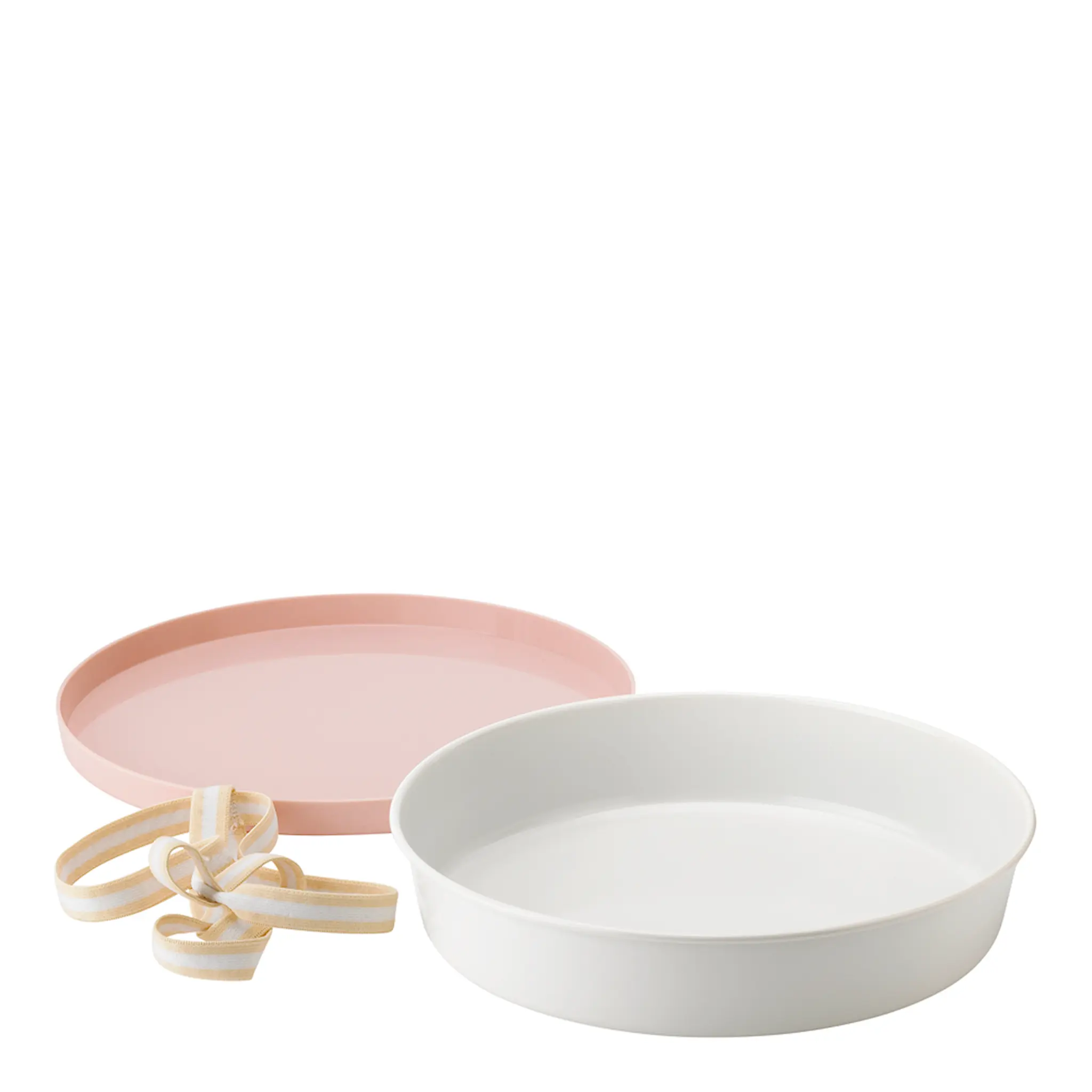 RIG-TIG Picnic Bakform med Lock 25 cm Blossom/Vit