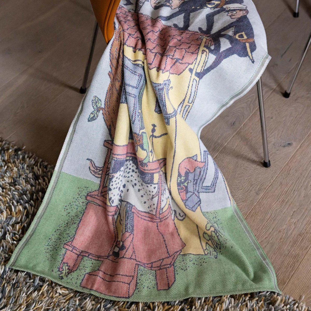 Ekelund Pippi babyfilt 72x105 cm Villa Villekulla