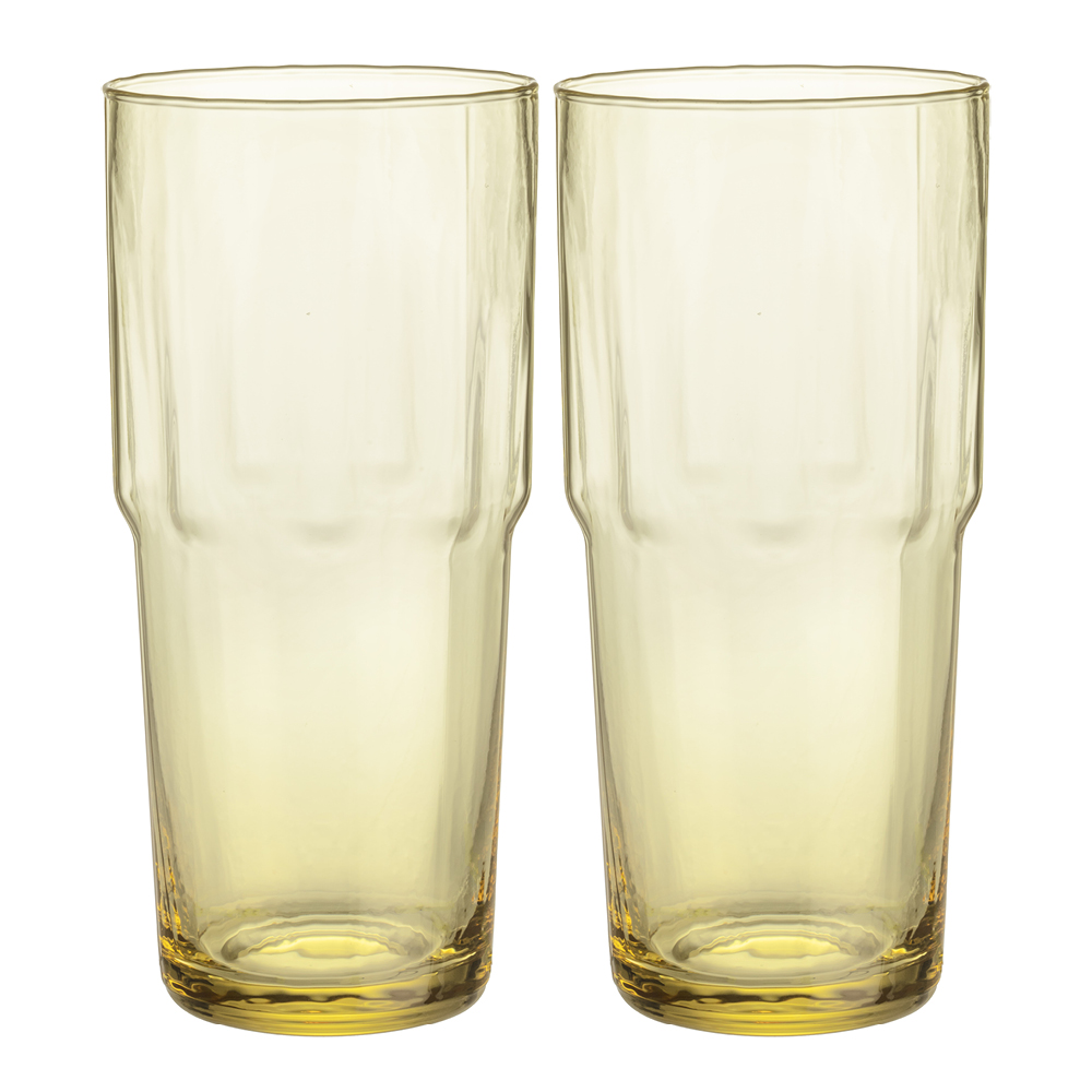 iittala - Solare Lasi 39 cl 2 kpl Auringonkeltainen