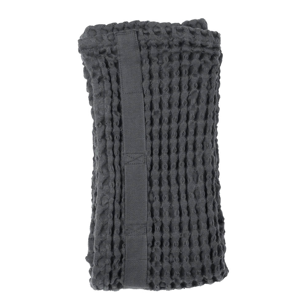 The Organic Company Big Waffle håndhånkle 50x75 cm mørkegrå