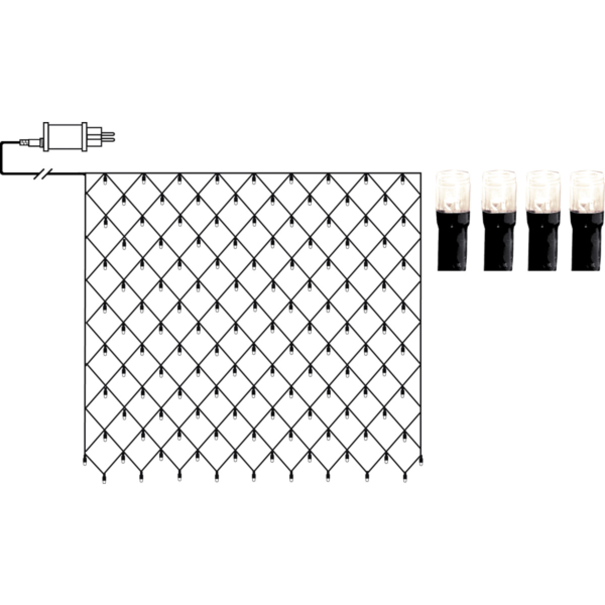 Star Trading Crispy Ice White Valoverkko 200 lamppua