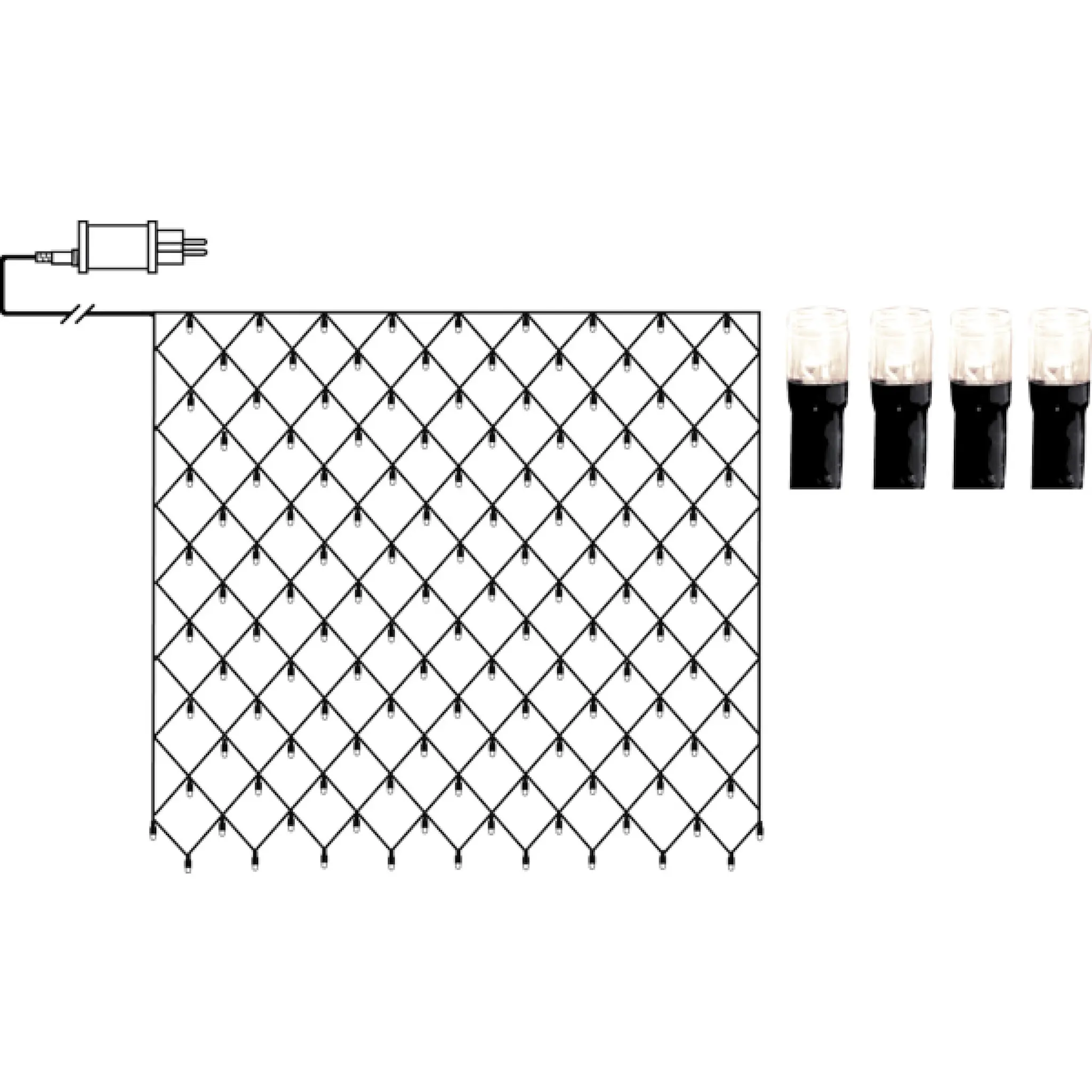 Star Trading Crispy Ice White ljusslinga gran 200 ljus