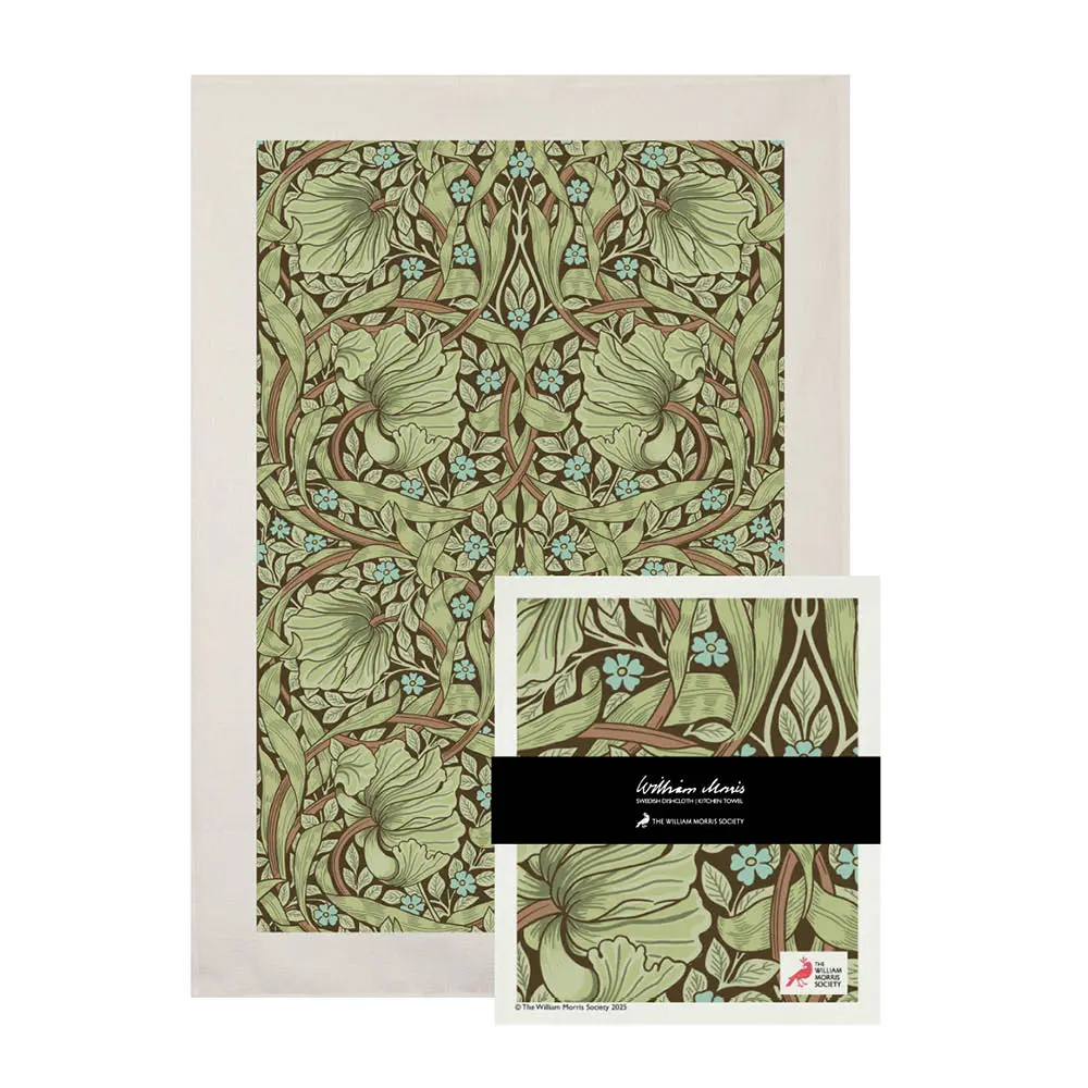 William Morris Käsipyyhe ja tiskirätti Pimpernell Green
