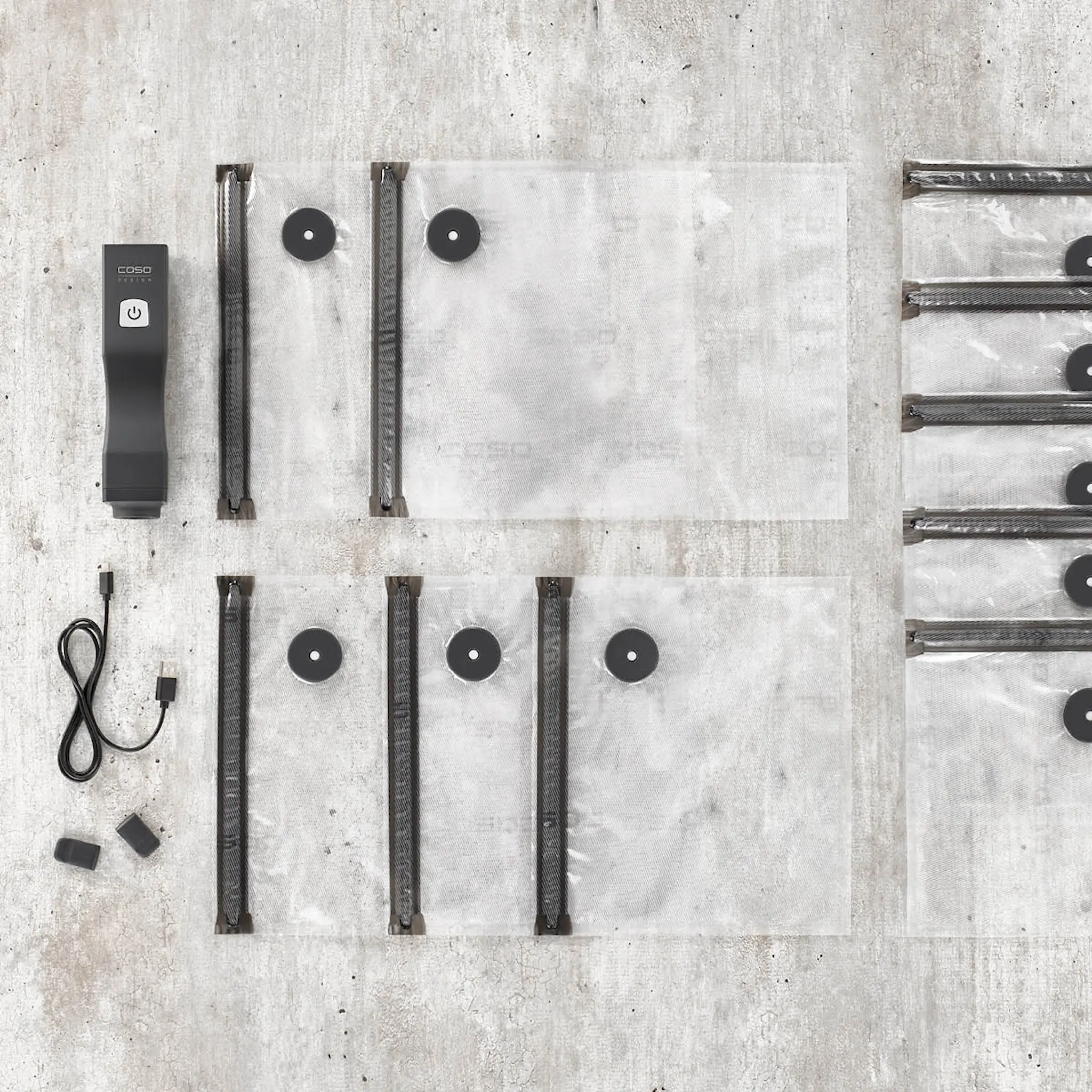 Caso OneTouch vakuumstav matt svart