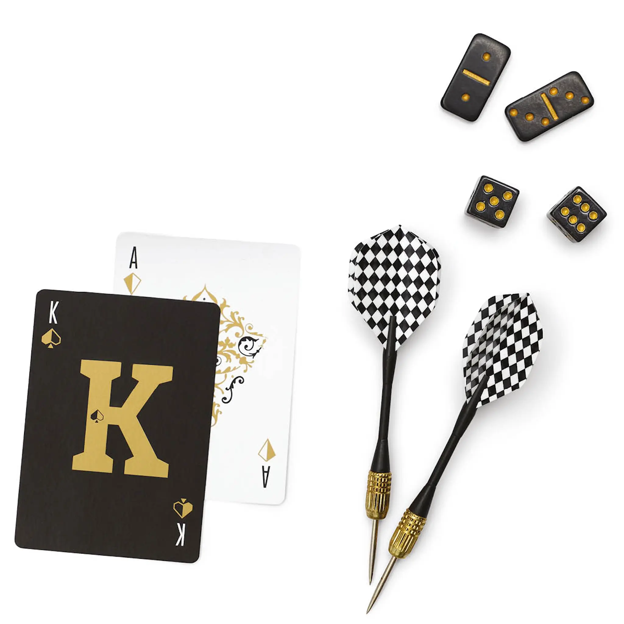 Gentlemen's Hardware Barspel set i etui svart/blå