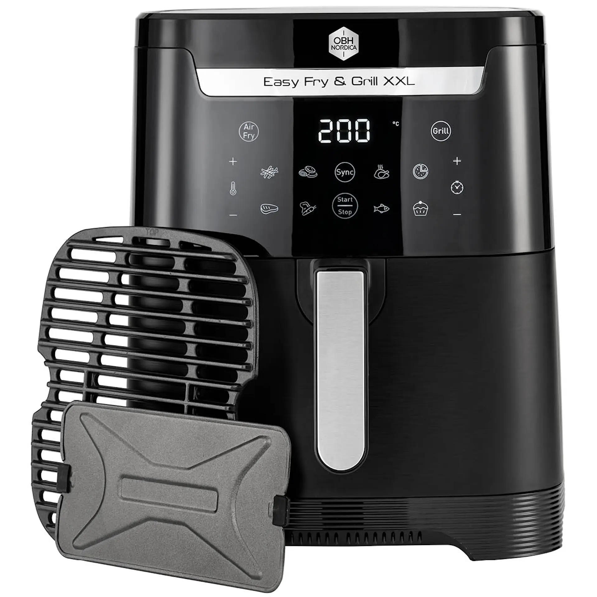 OBH Nordica Easy Fry & Grill XXL 2-i-1 airfryer AG8018S0 Svart - Cervera