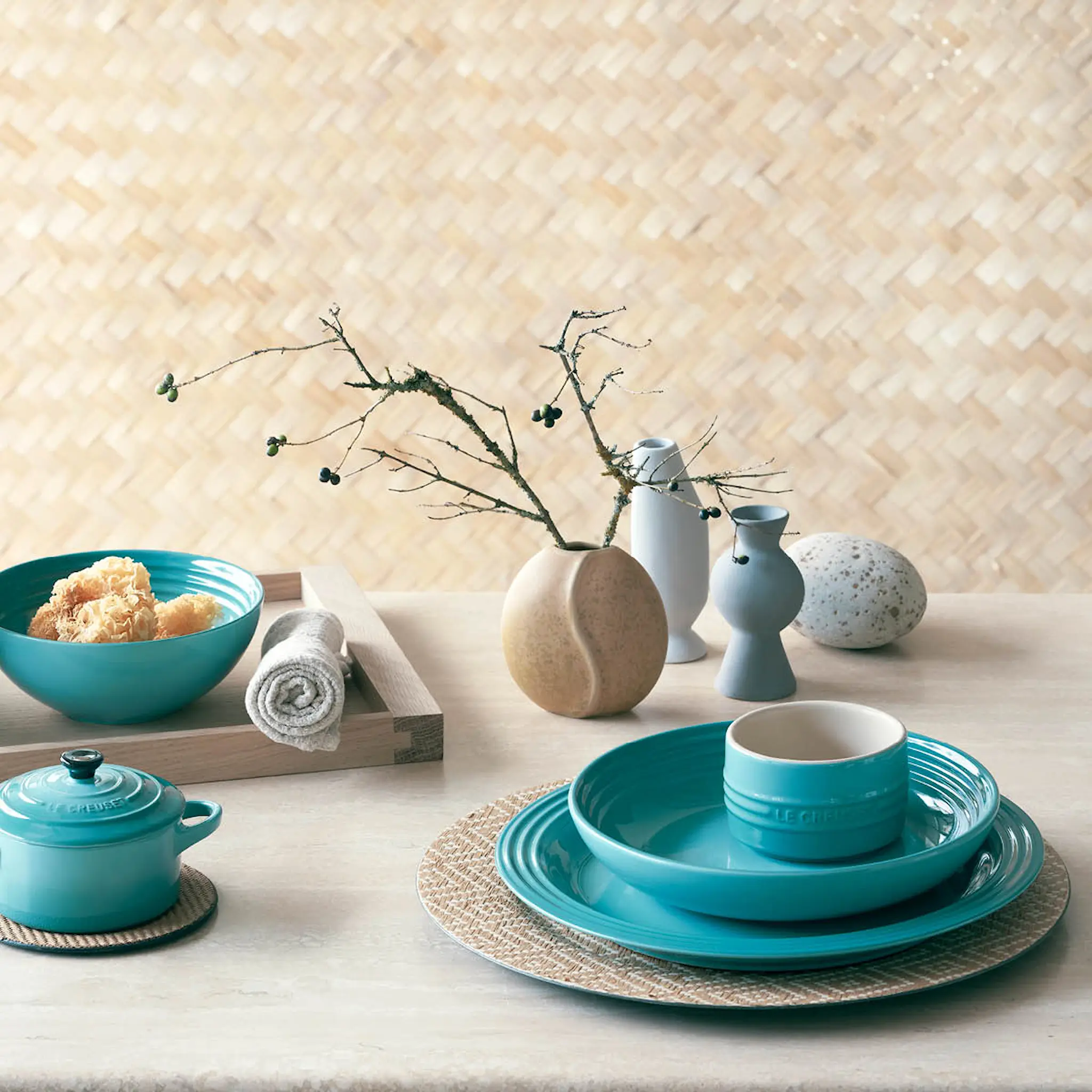 Le Creuset Signature Pastalautanen 22 cm Caribbean