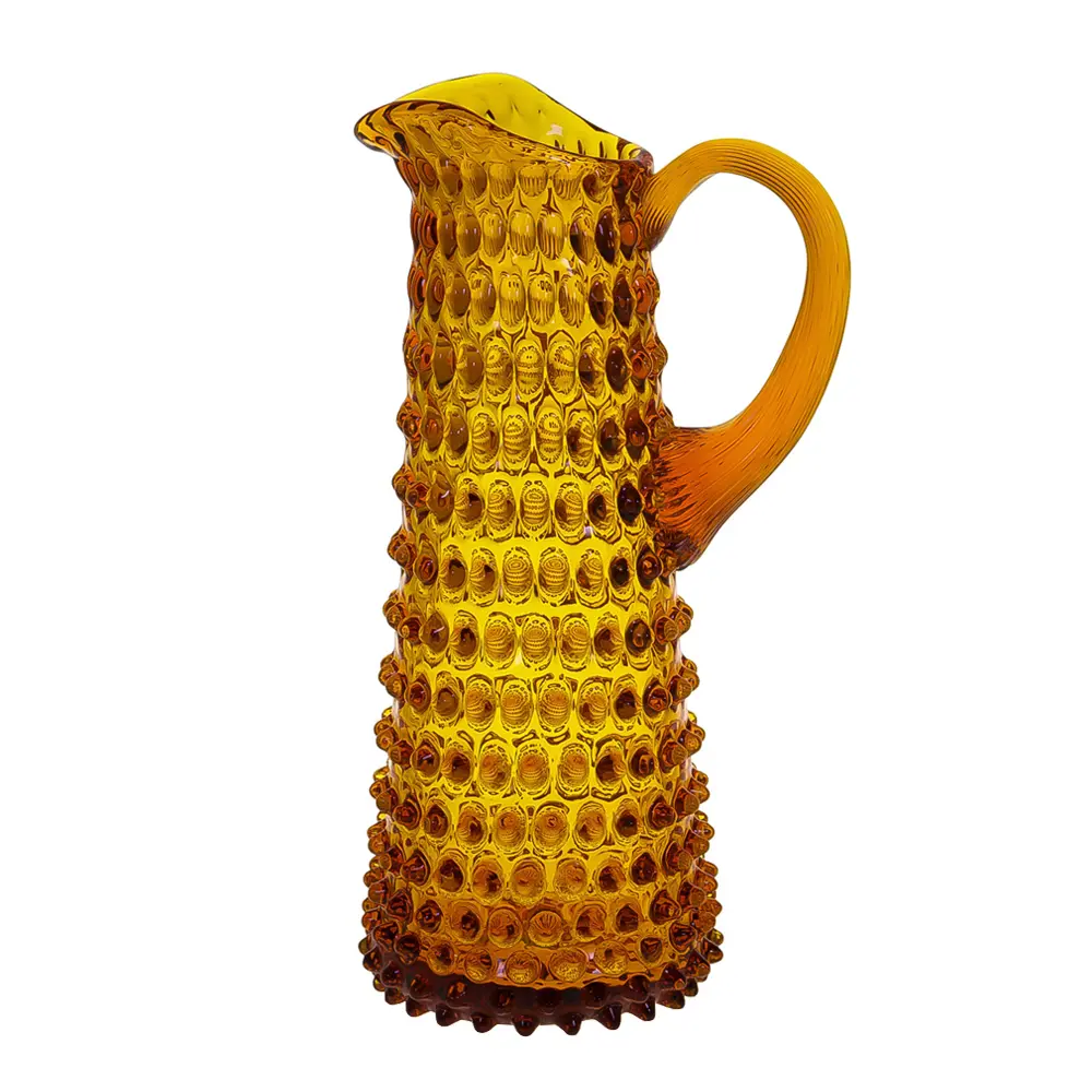 Hobnail Karahvi korkea 1 L Amber