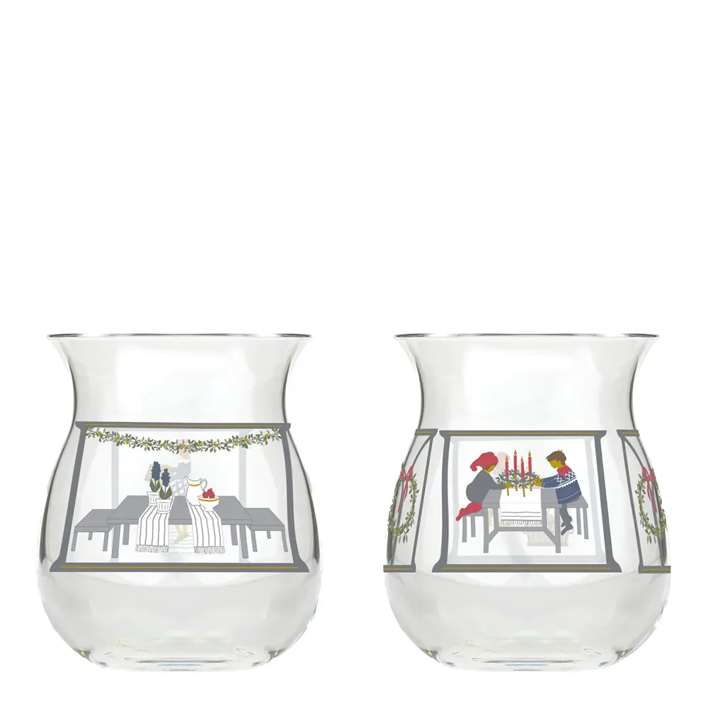 Christmas Kynttilälyhty 2024 7,5 cm 2 kpl