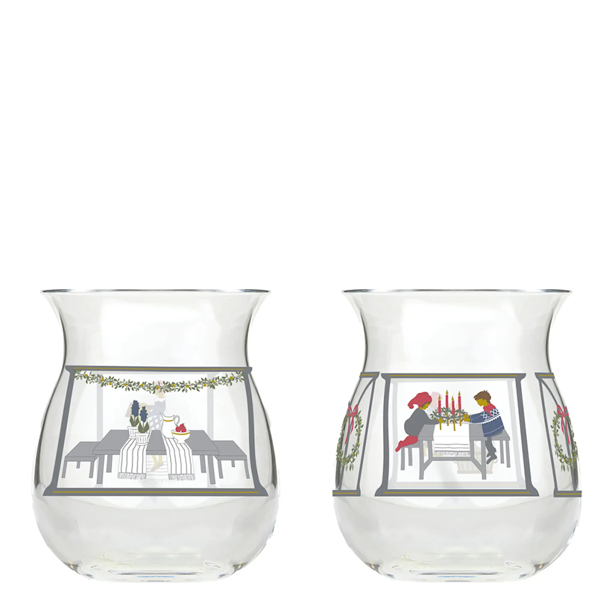 Holmegaard Jul ljuslykta 2024 7,5 cm 2-pack