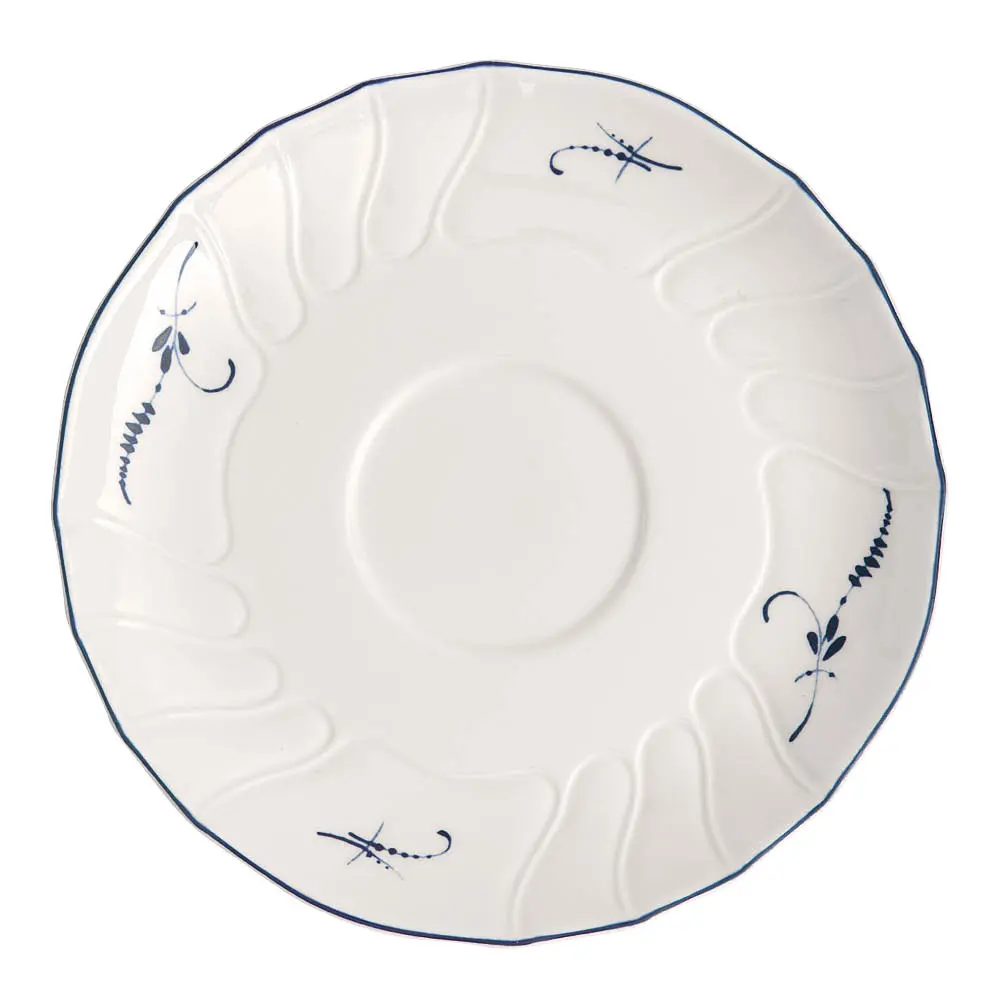 Vieux Luxembourg Teekupin aluslautanen 15,8 cm Valkoinen