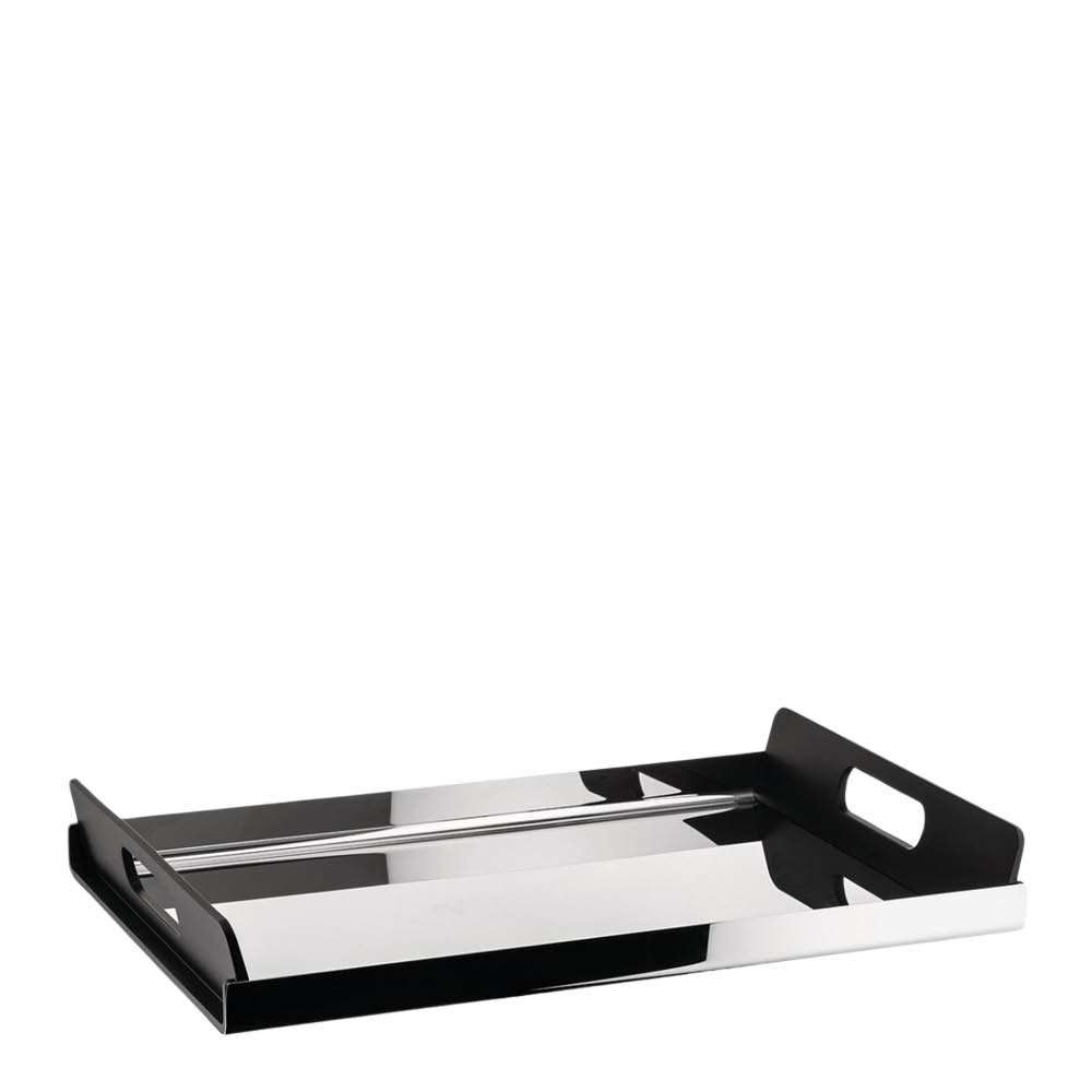 Alessi Vassily bricka 45x30 cm stål/svart