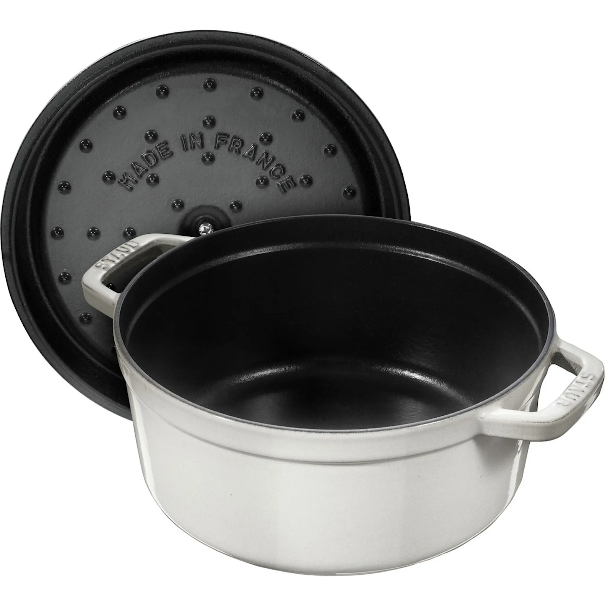 Staub Gryta 3,8 L rund White Truffle