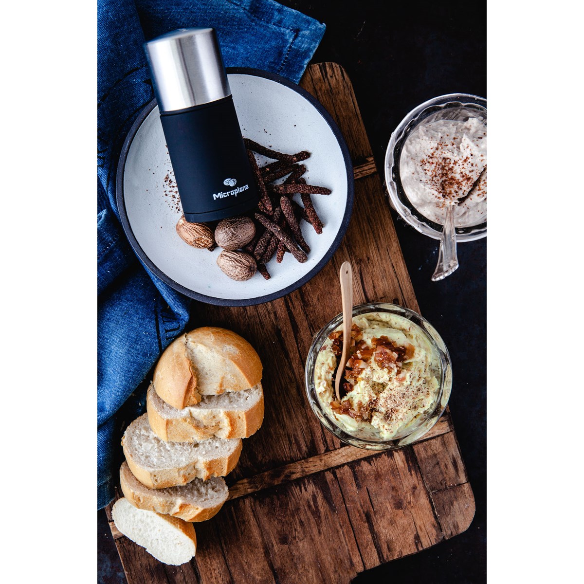 Microplane Muskotkvarn svart/stål