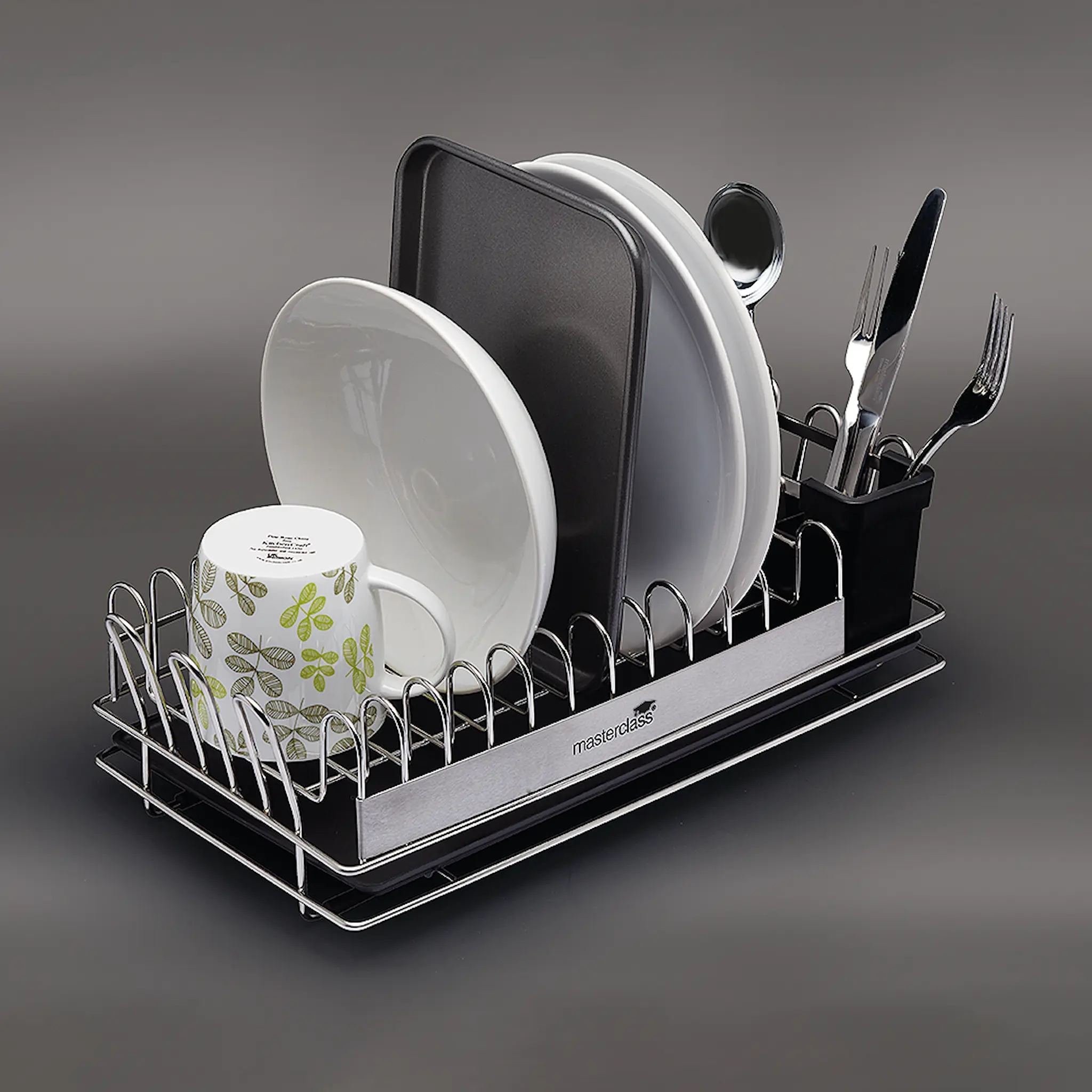 MasterClass Oppvaskstativ kompakt rustfri hover