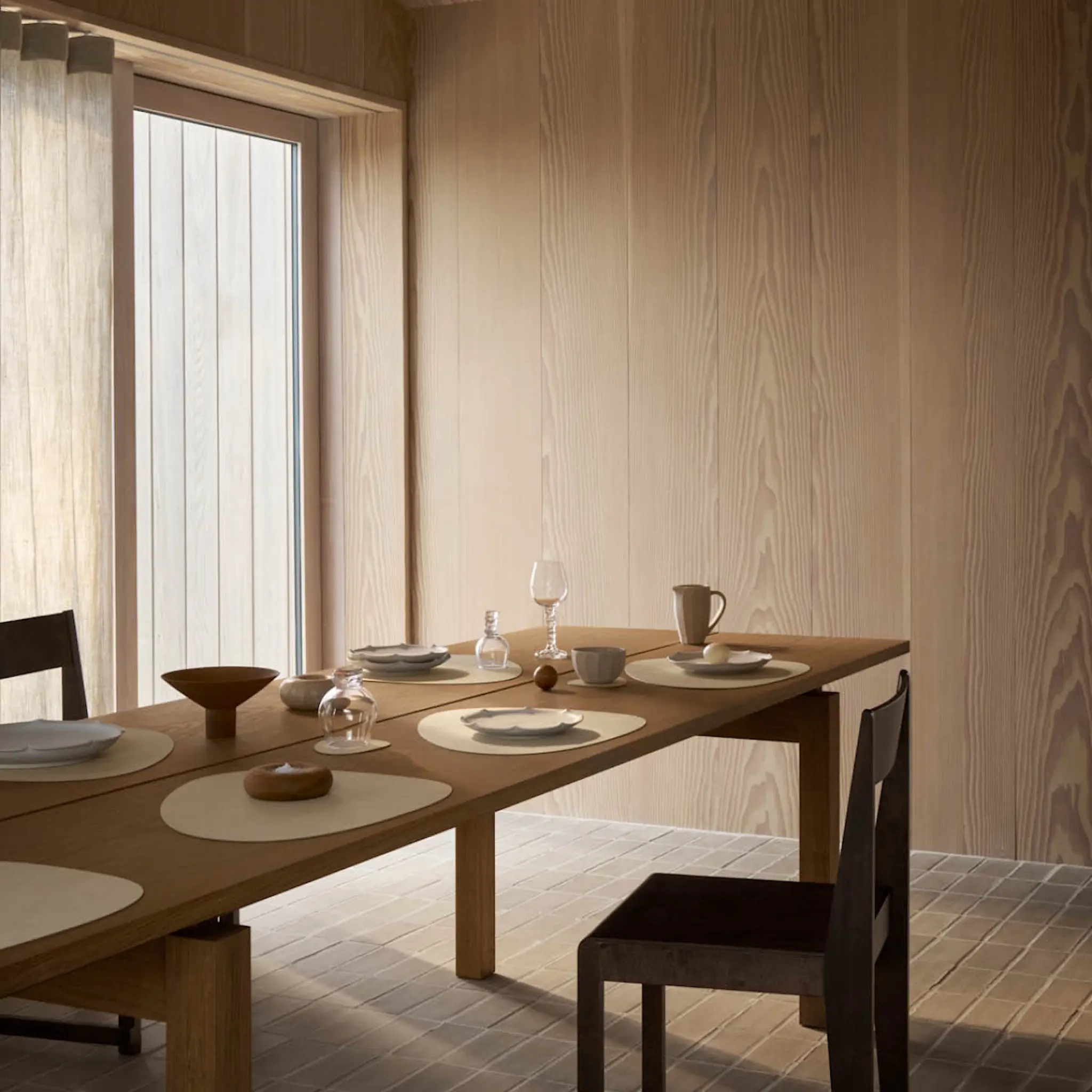 LIND DNA Curve Corduroy Pöytätabletti 37x44 cm Vanilla