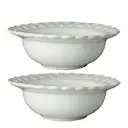 Tulipa djup tallrik 17 cm 2-pack vit