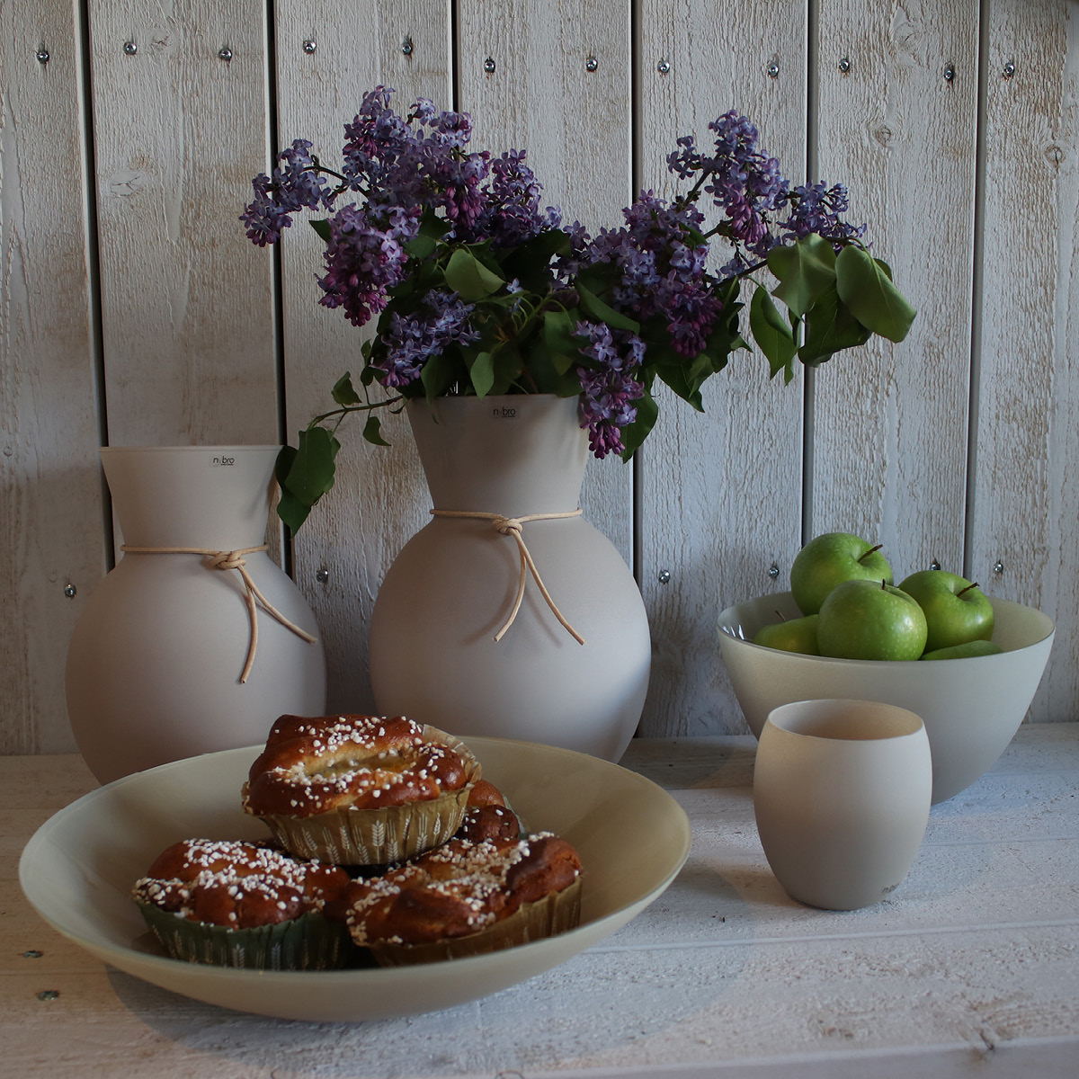 Nybro Crystal Happy lyslykt cappuccino