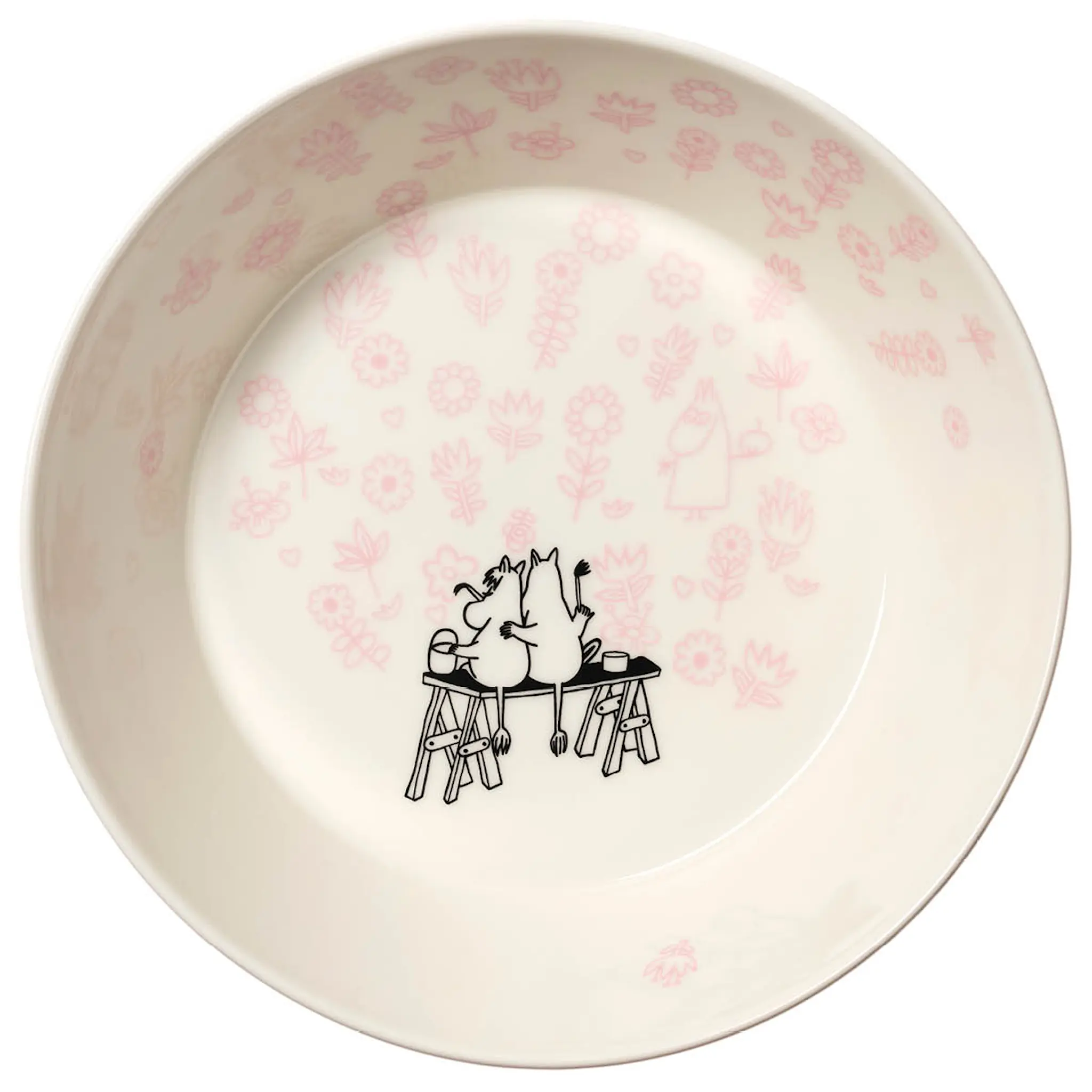 Moomin Arabia Mummi serveringsskål 23cm Kjærlighet rosa 30 år