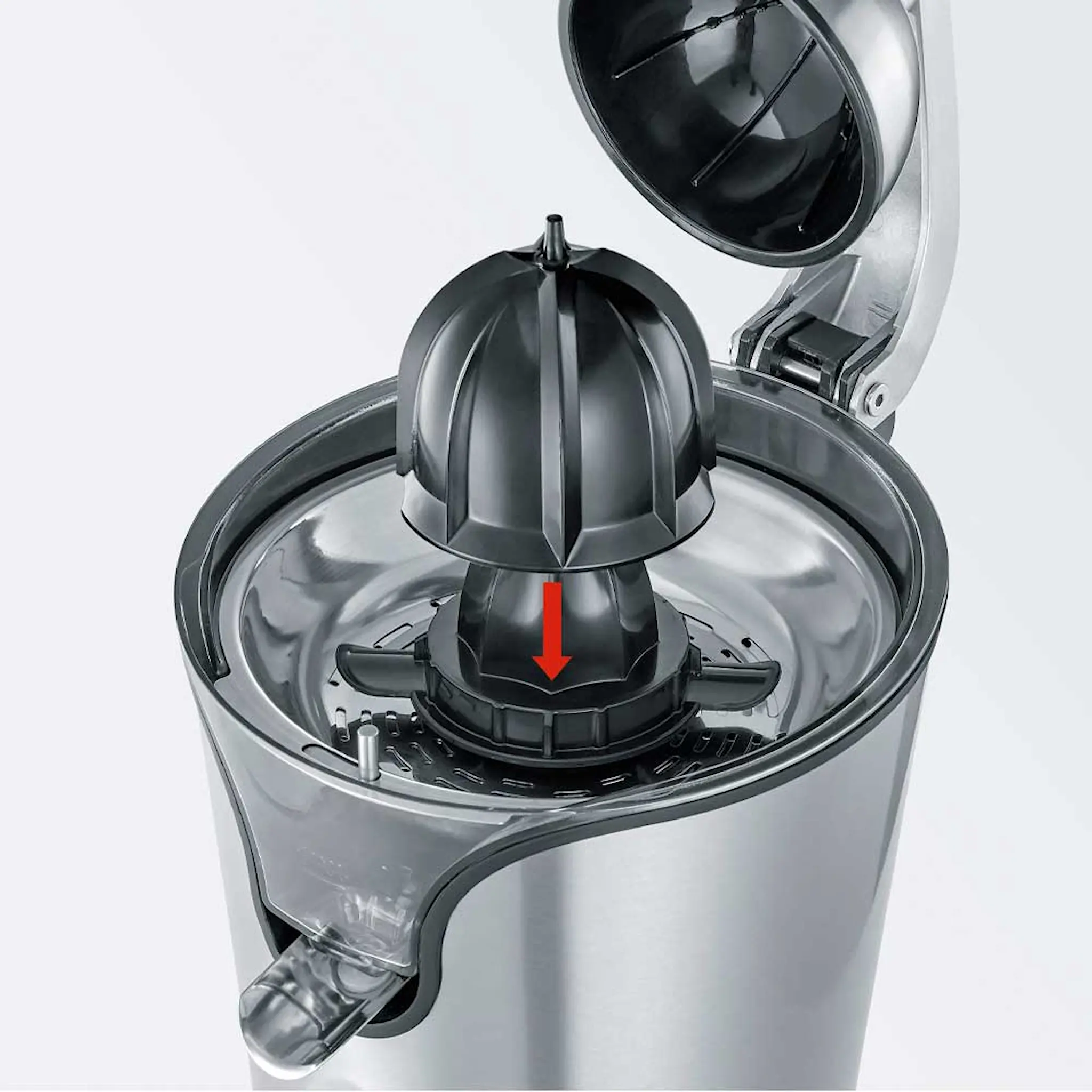 Severin Juicer med pressarm CP3544 160W svart/silver