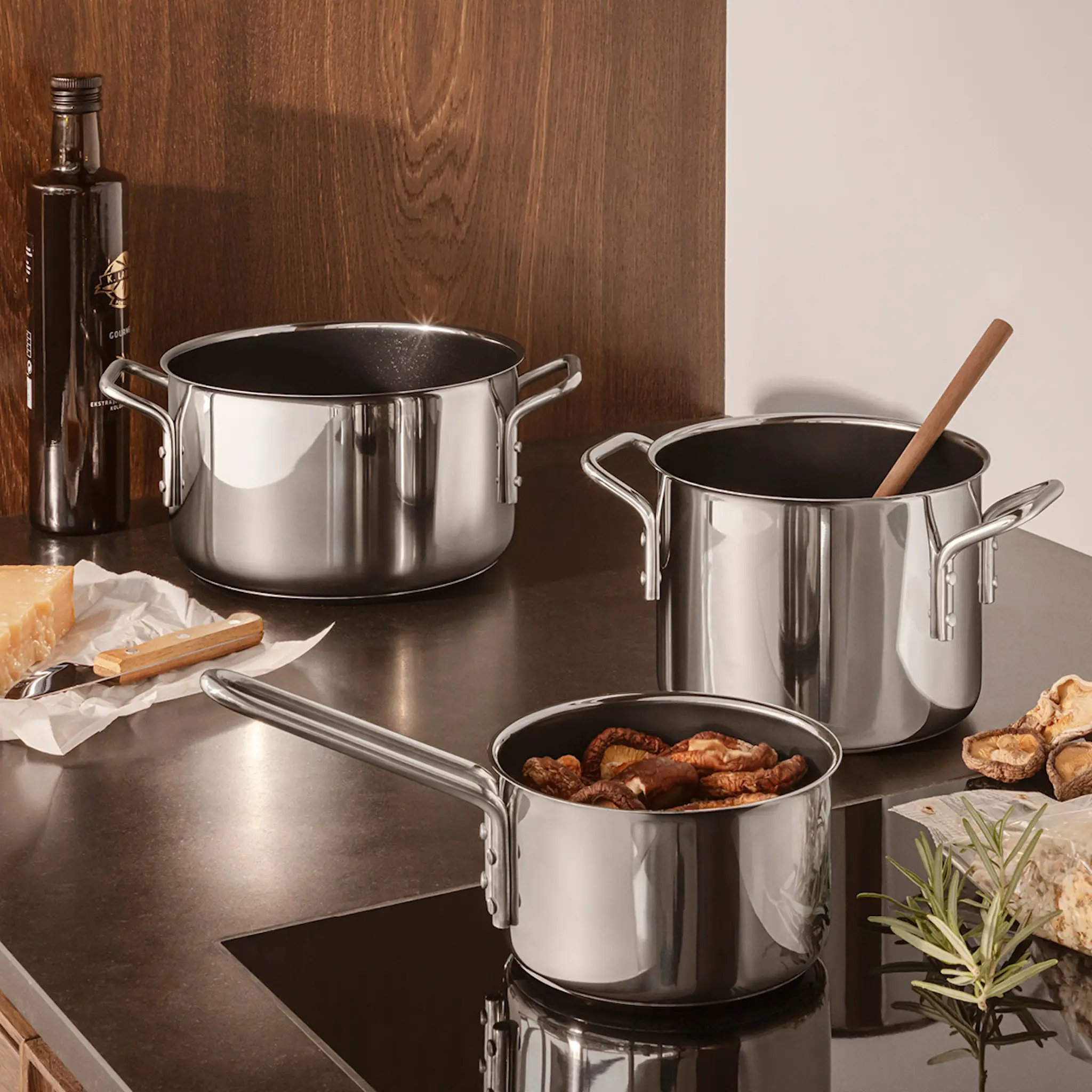 Eva Trio Stainless Steel gryta 3,6 L keramisk Slip-Let® beläggning