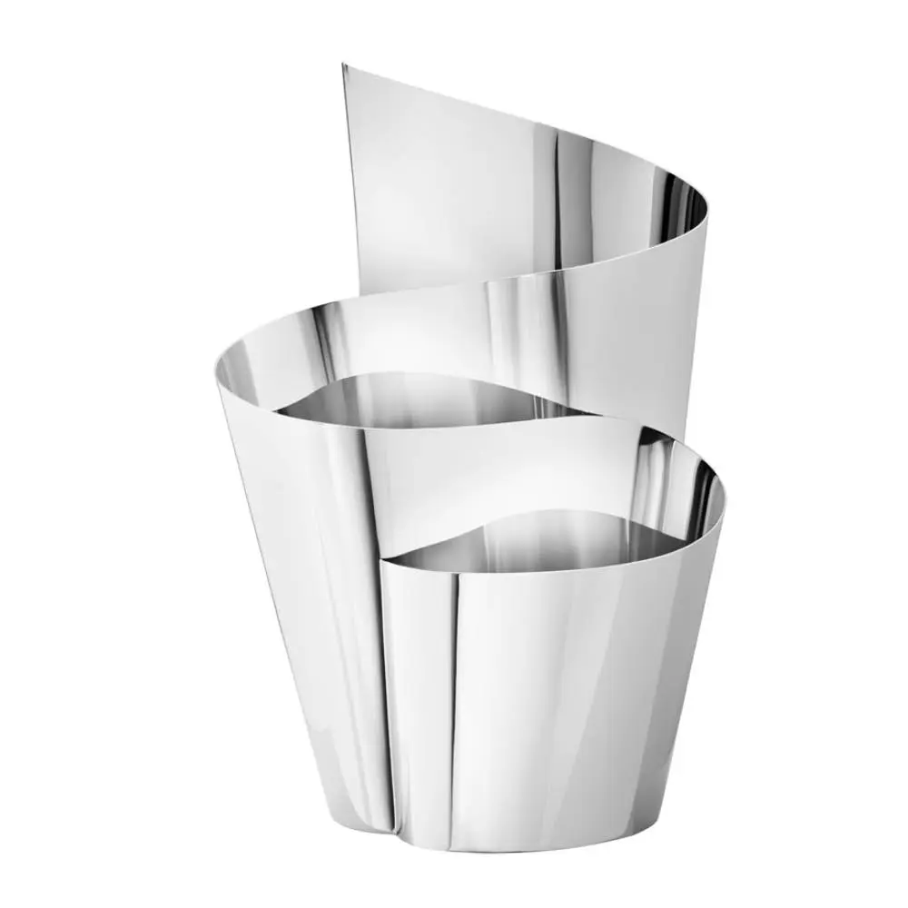 Fold vase høy 32,4 cm stål