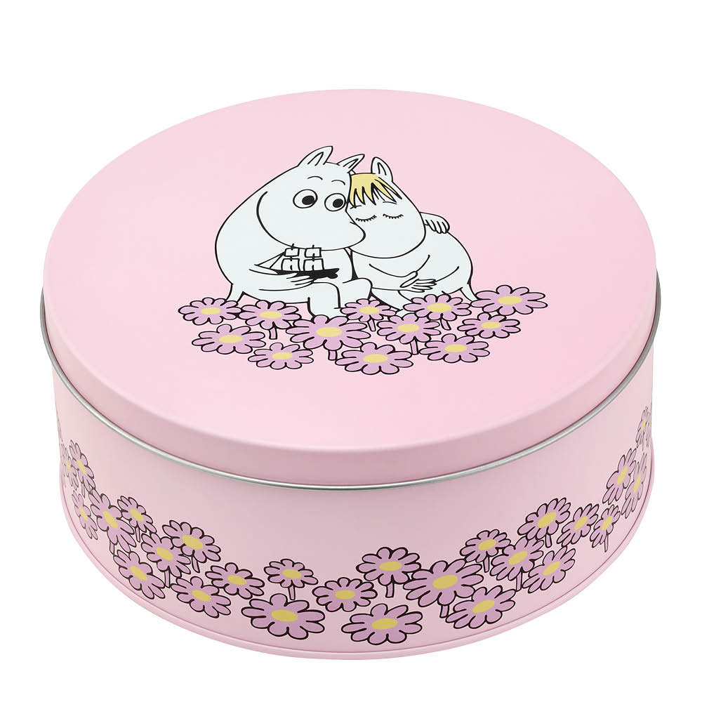 Muurla Muumi Peltipurkki 15 cm Vaaleanpunainen