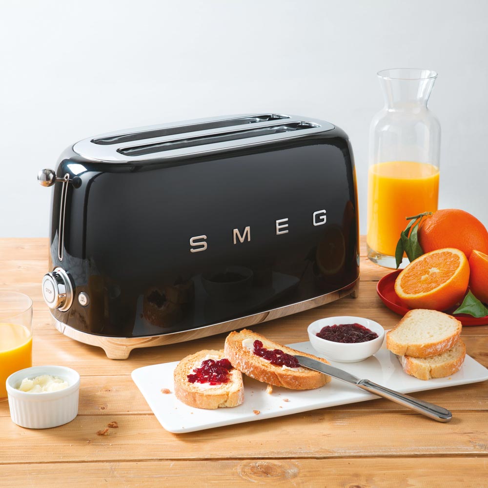 Smeg Smeg Brödrost 4 skivor TSF02 Svart