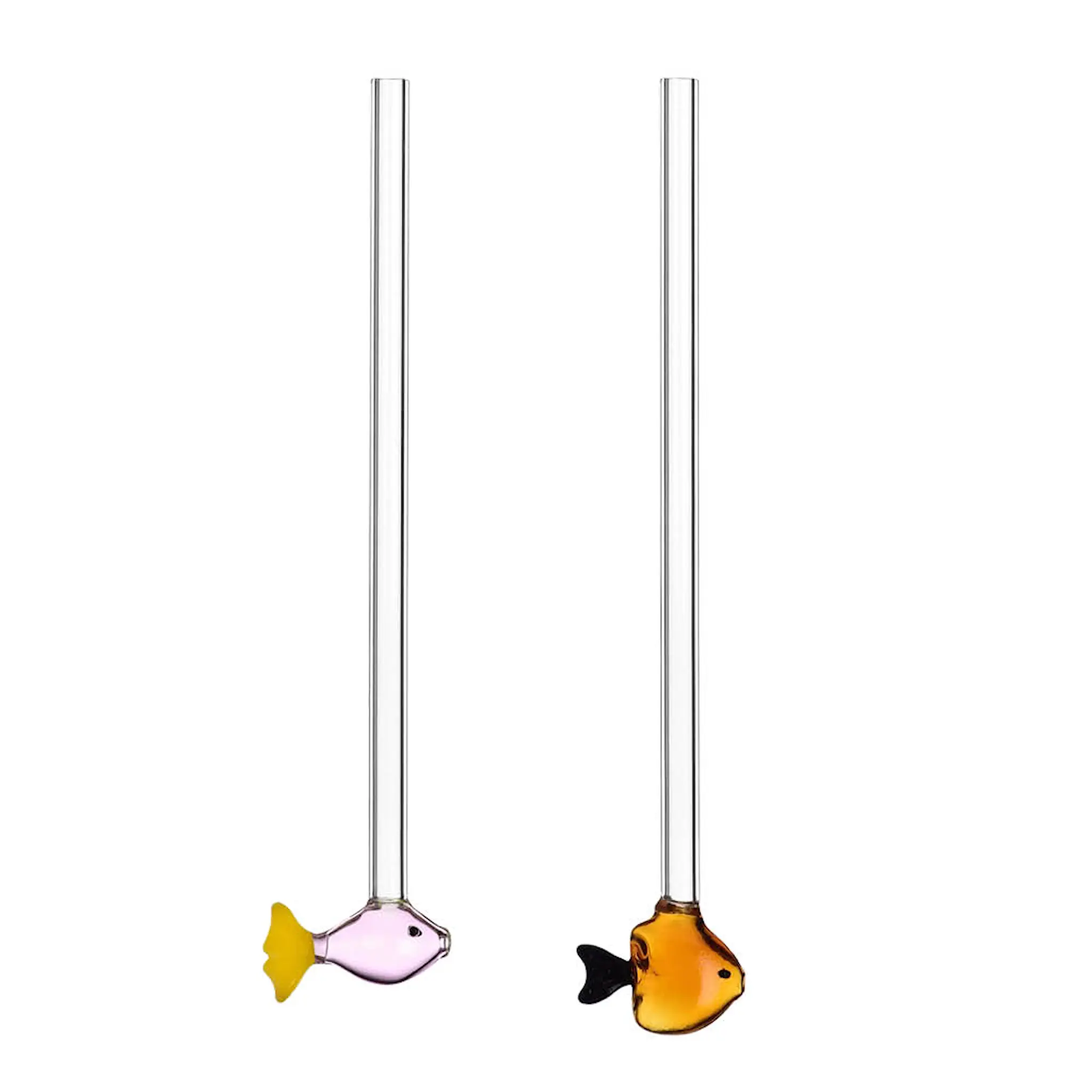 Ichendorf Milano Marine Garden sugrör 2-pack orange och rosa fisk