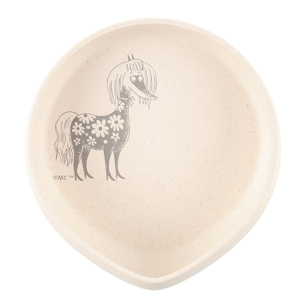 Skandino Muumi Lasten lautanen kalteva 16x17 cm Primadonnan hevonen