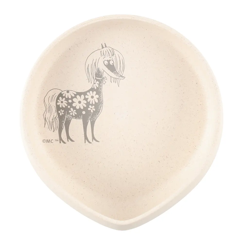 Muumi Lasten lautanen kalteva 16x17 cm Primadonnan hevonen