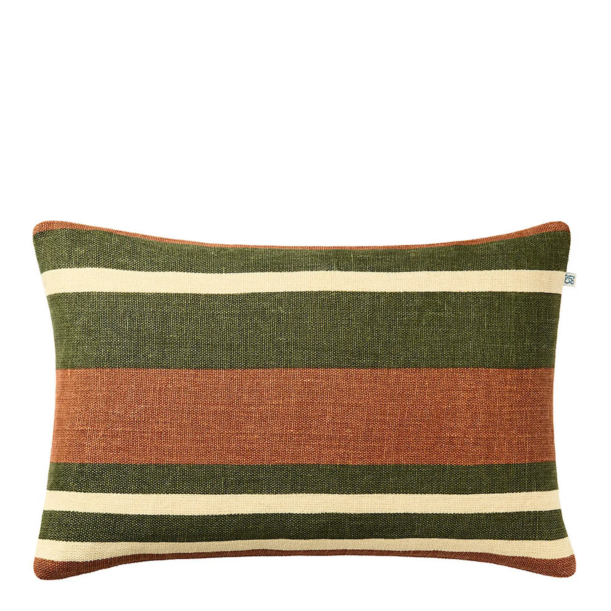 Chhatwal & Jonsson Vera kuddfodral linne 40x60 cm Apricot Orange/Cactus Green