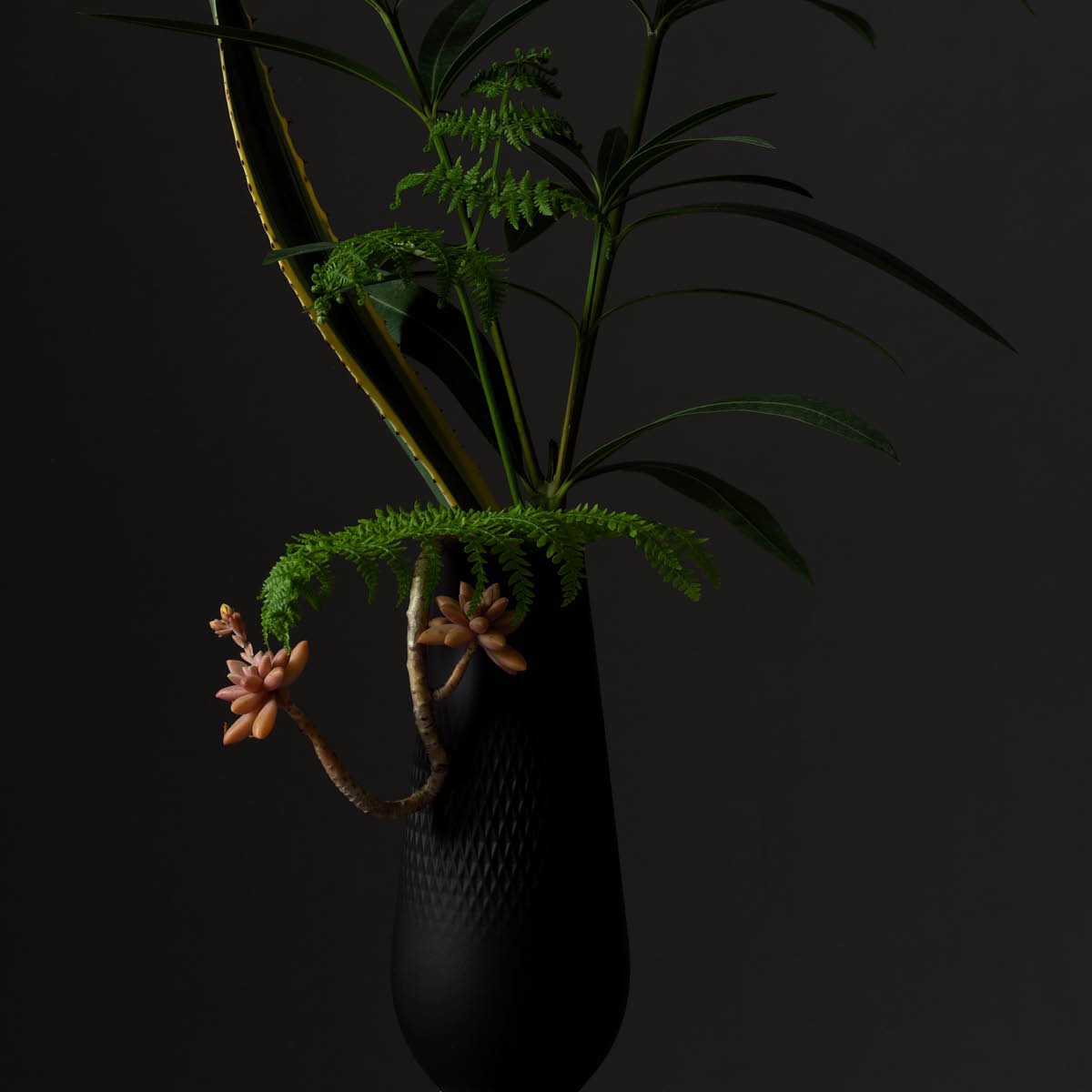 Villeroy & Boch Manufacture Collier Noir vas 26 cm svart