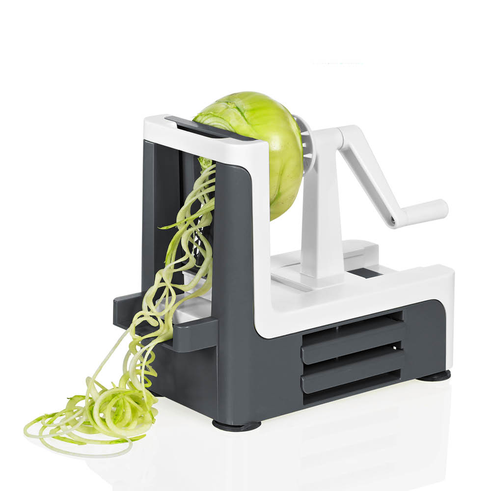Lurch Spiralizer med 3 knivar: 2mm, 3mm och spiraler